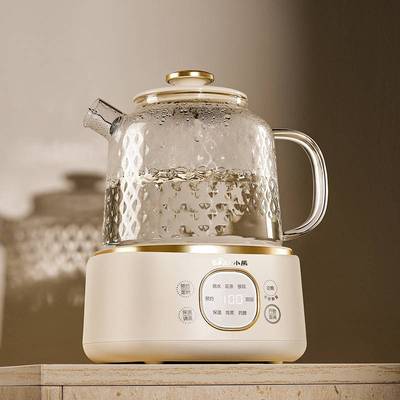 官方正品小熊全玻璃养生壶YSH-J10D1家用多功能热水壶养生水壶办