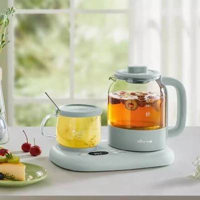 官网品牌小熊养生壶YSH-P08G7多功能办公室保恒温小型玻璃养生壶