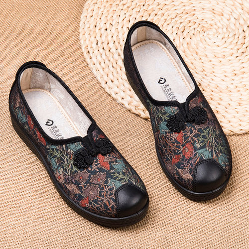 老北京布鞋平跟妈妈鞋