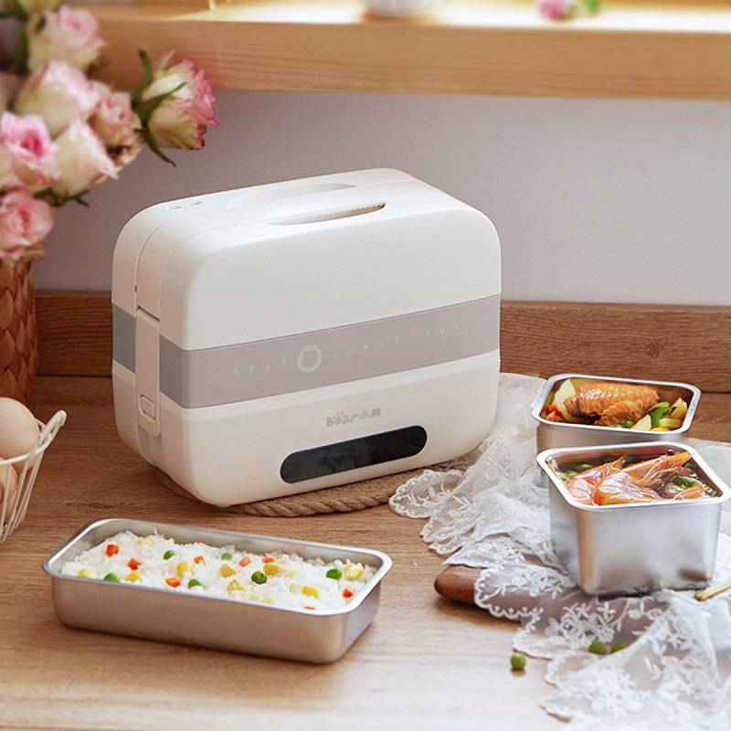 官方正品Bear/小熊DFH-C15B9电热饭盒插电式保温盒上班族便携式微