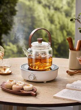官方小熊煮茶器DTL-J13N3电陶炉家用小型迷你全玻璃煮茶炉办公室