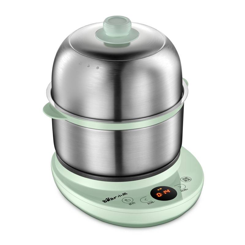 品牌小熊煮蛋器ZDQ-B14Y5 不锈钢家用小型双层多功能早餐神器自动