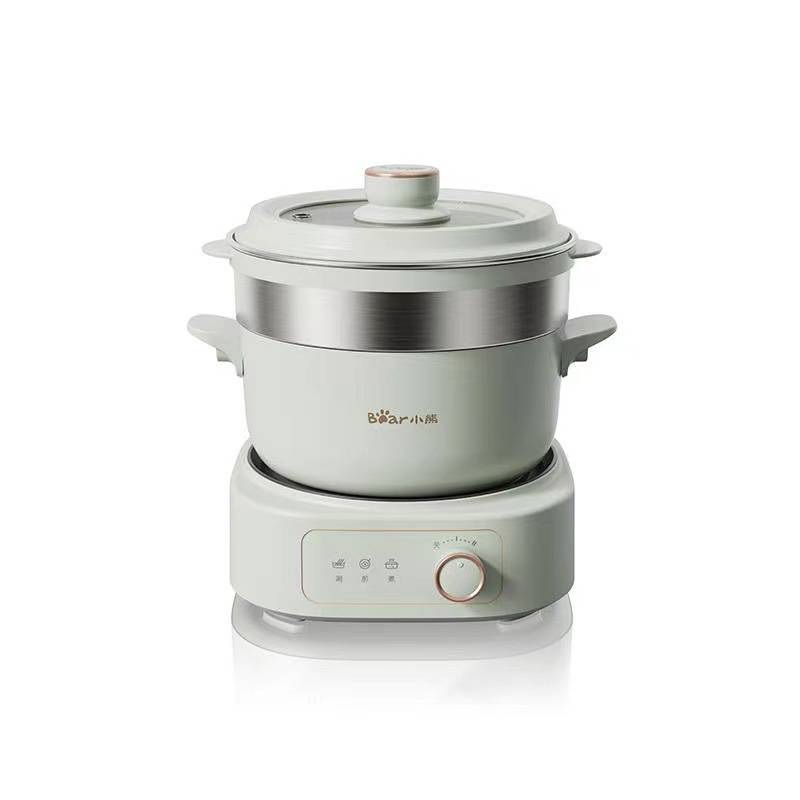 品牌小熊电热锅DHG-D25G2电火锅2.5L家用宿舍学生多用途小电锅带