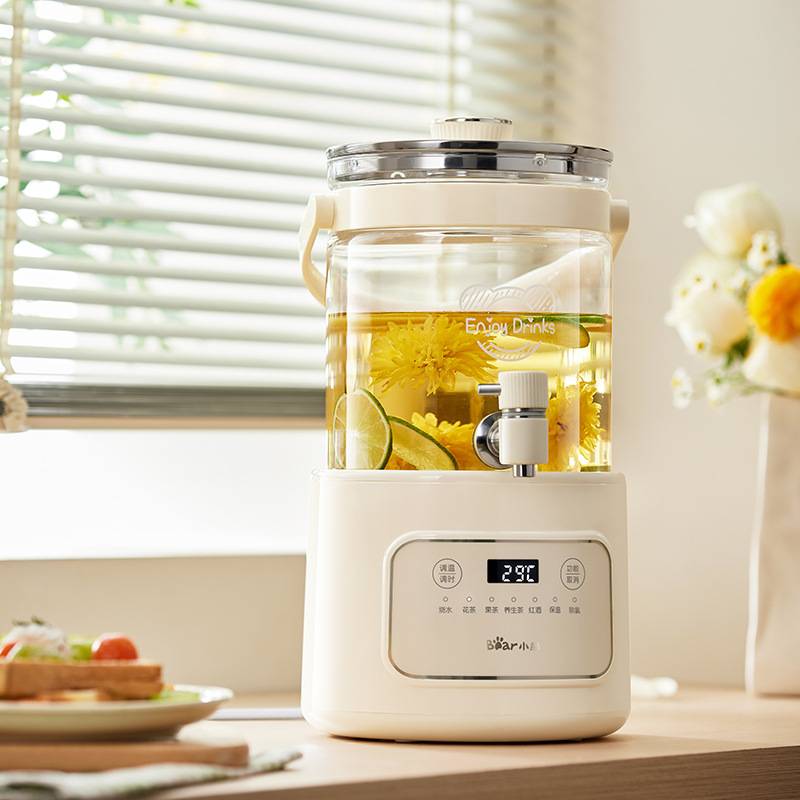 官方小熊水龙头养生壶 ZDH-F30F1家用多功能煮茶器小型壶烧水壶花