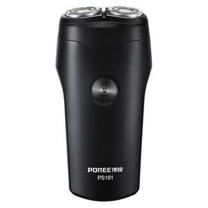 正品博锐（POREE）电动剃须刀PS181刮胡刀全身水洗两刀头胡须刀小