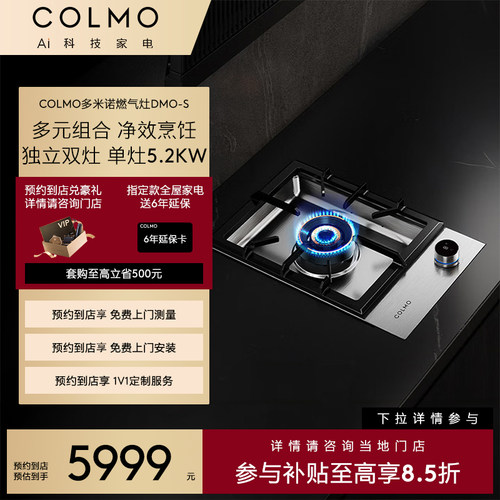【一饭封神同款】COLMO【预约到店】图灵嵌入式燃气灶DMO