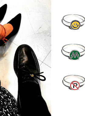 权志龙字母装饰品情侣对戒gd同款