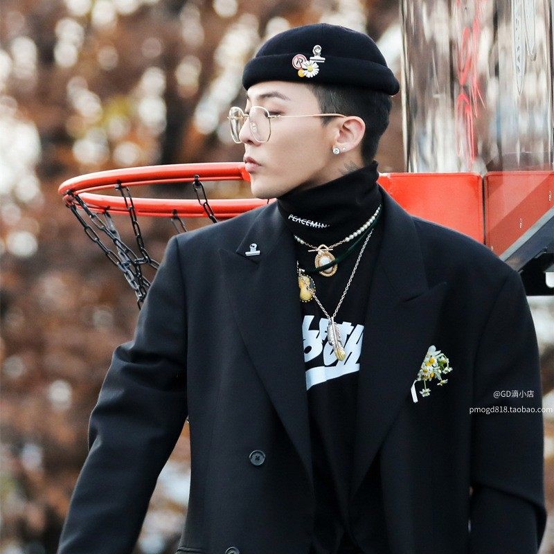 gd同款钛钢羽毛项链男女