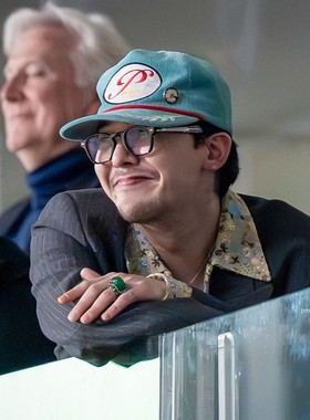 gd权志龙同款灯芯绒刺绣鸭舌帽pmo同款蓝色显脸小防晒遮阳帽男女