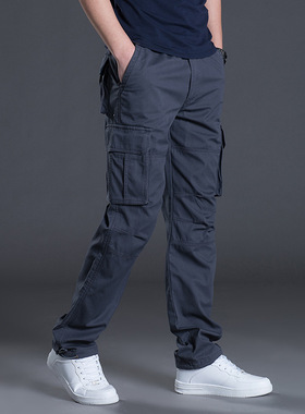 Summer winter Cotton Casual Cargo Pants For Men Trousers man