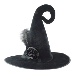 Party Performance Hat Black Wizard Hat Witch Hat Headwear n