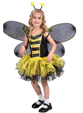 儿童角色扮演服装 迪士尼小蜜蜂女装儿童 bee cosplay costume