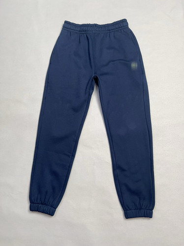 秋冬款男士简约刺绣摇粒绒经典百搭松紧腰抽绳束脚休闲运动卫裤