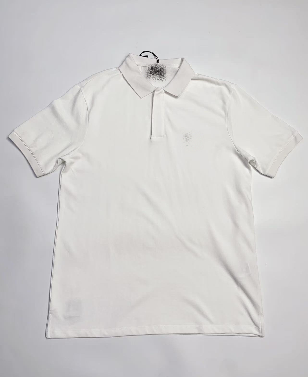 少量元素拉链款男士polo衫简约宽松版网眼珠地棉透气短袖体恤