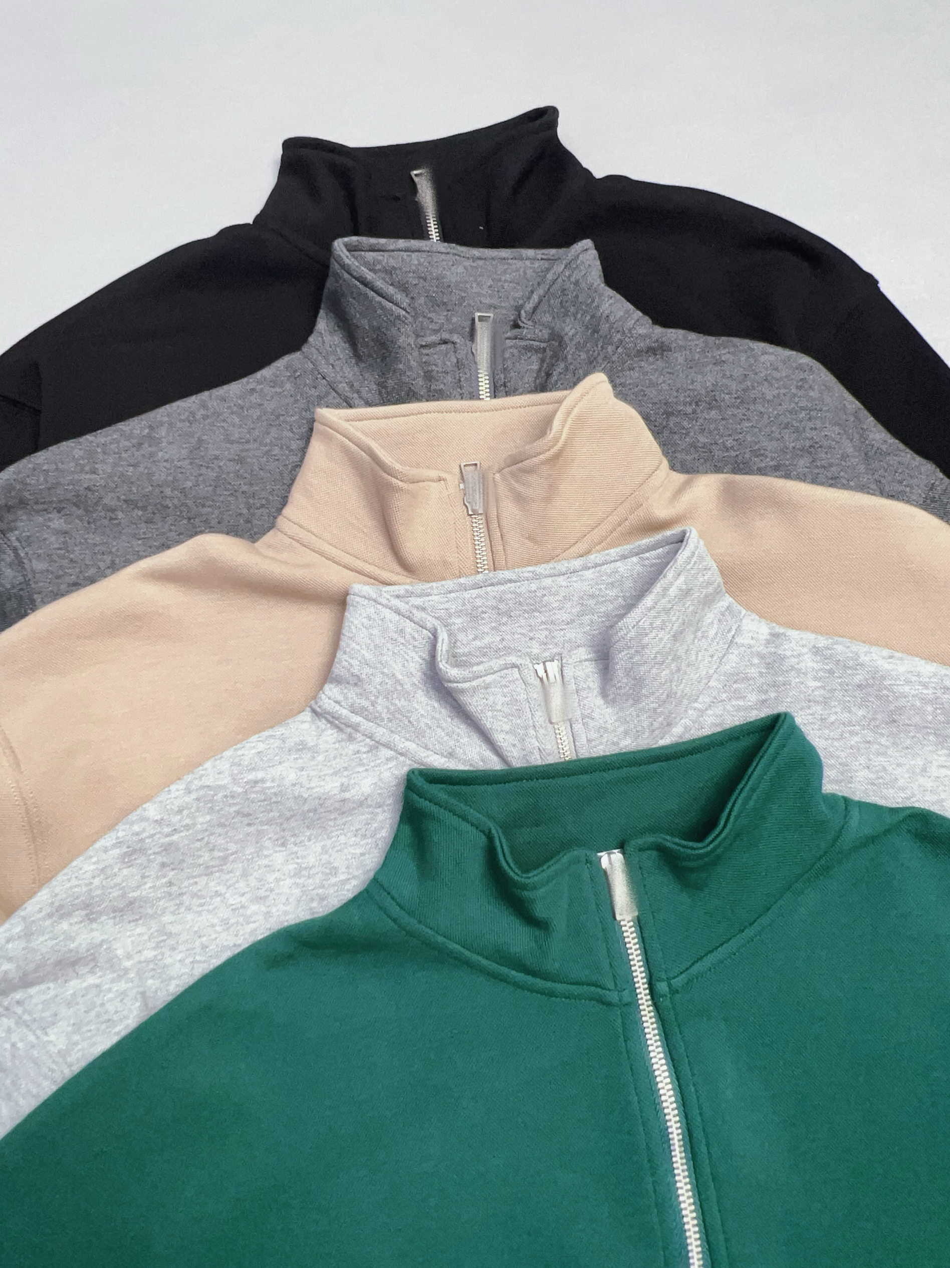 经典多色秋冬男士半拉链卫衣休闲运动半高领针织长袖卫衣外套