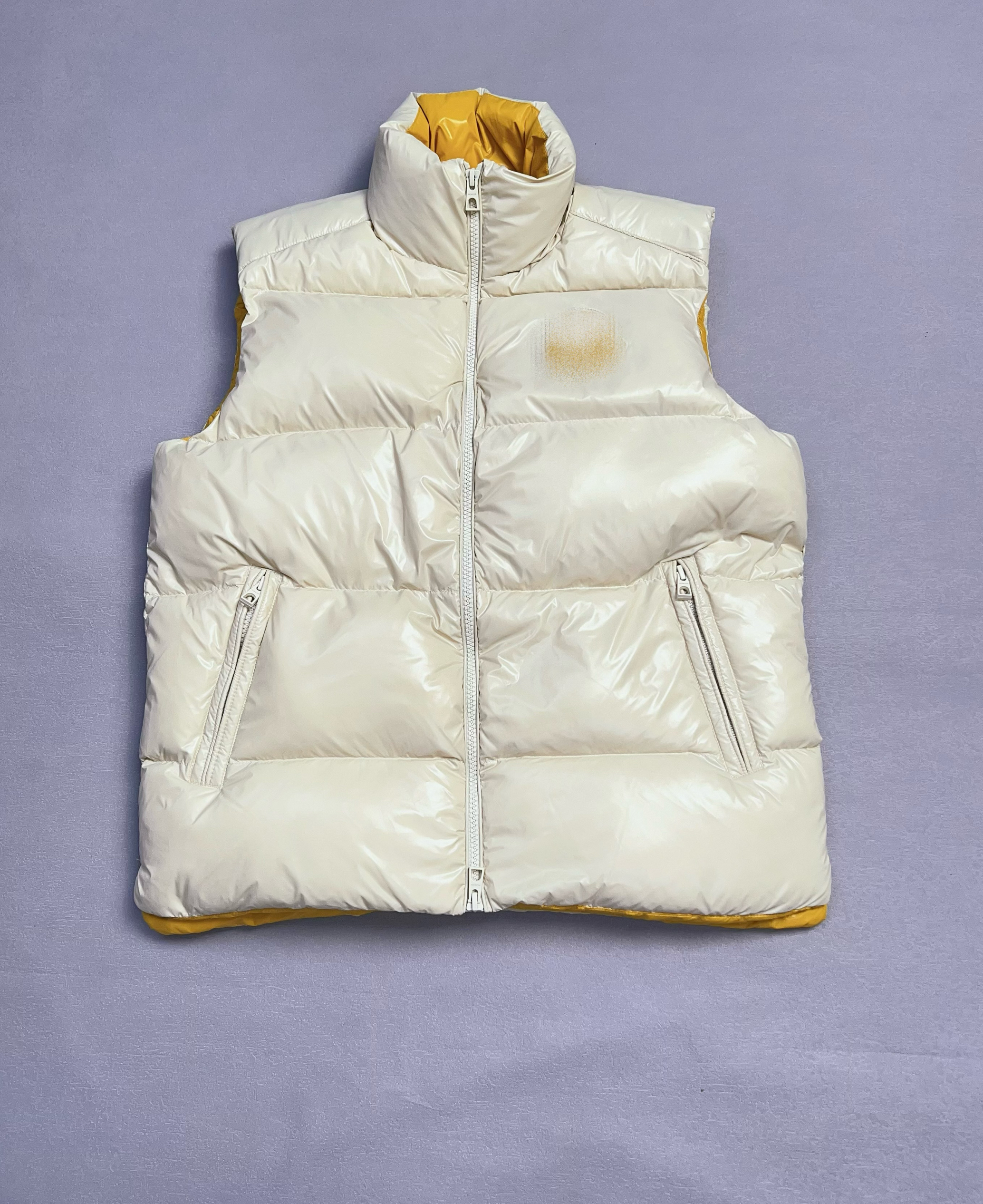 冬季新款男女立领羽绒马甲经典刺绣保暖休闲百搭纯色羽绒马甲背心