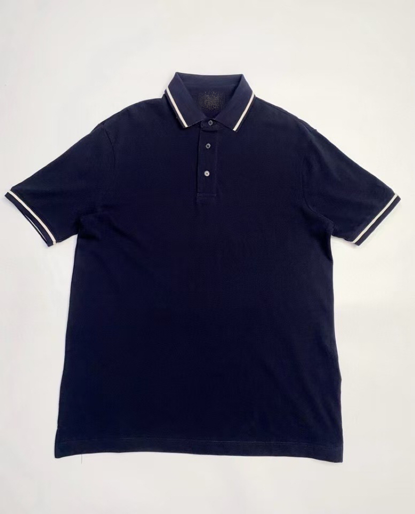 少量夏季男装POLO衫短袖T恤网眼透气棉纯色简翻领撞色短袖T恤