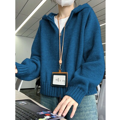 潮牌学生连帽运动衫针织