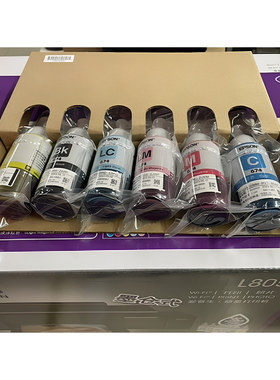爱普生674原装墨水六色L805L801L810L850L1800打印机连供墨水正品