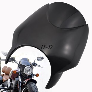 印第安前挡风侦察兵 轻骑兵Bobber改装头罩 风挡导流罩挡风大灯罩