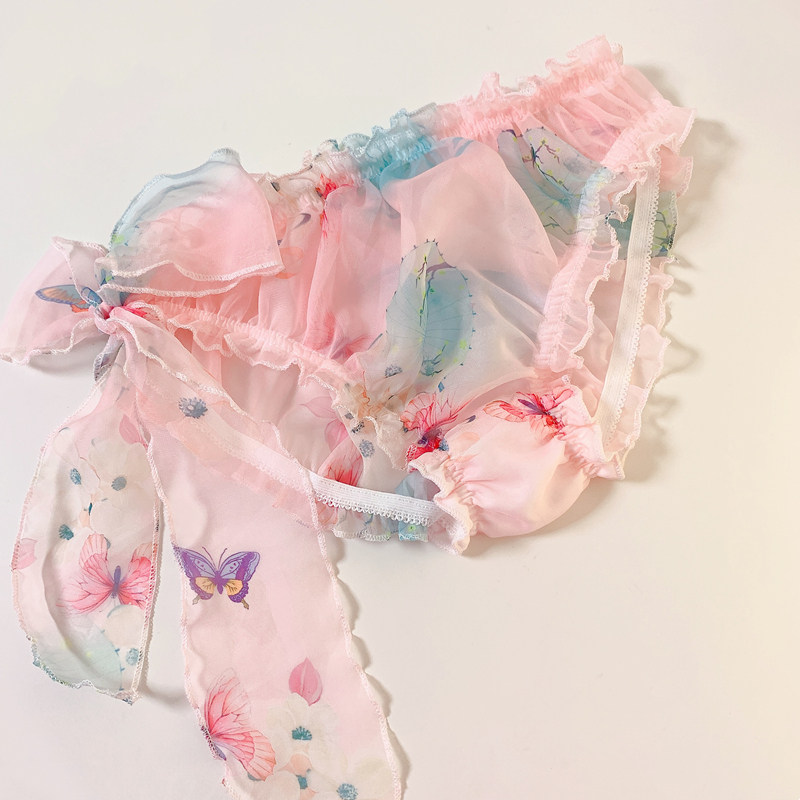 纯欲公子古风男女性感情侣轻柔雪纺伪娘可攻男体女款内裤加大舒适,女士内衣/男士内衣/家居服,女三角裤,淘宝优惠券,粉丝福利购,淘宝优惠卷