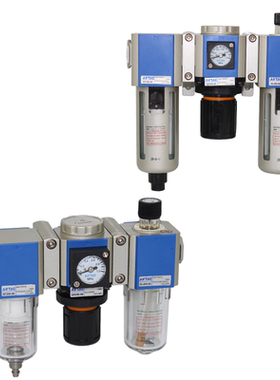 新款气源调压阀GC三联件GC200-06/GC300-08/10/15-GC400/GC60包邮