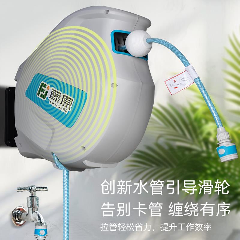 新款水鼓卷管器家用洗车水管车园艺浇花水管架自动伸缩回包邮