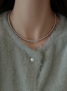 饰悟珍珠女细珍珠叠戴项链