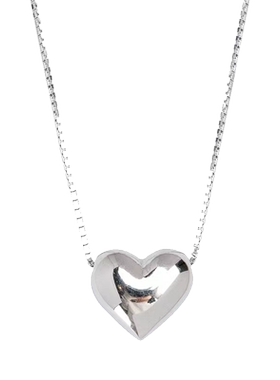 饰悟纯银纯银女爱心项链