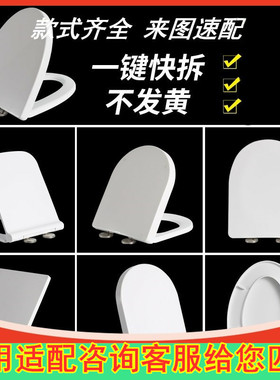 通用法恩莎马桶盖FB1676 FB1663 FB16120 FB1662 FB16121坐便盖板