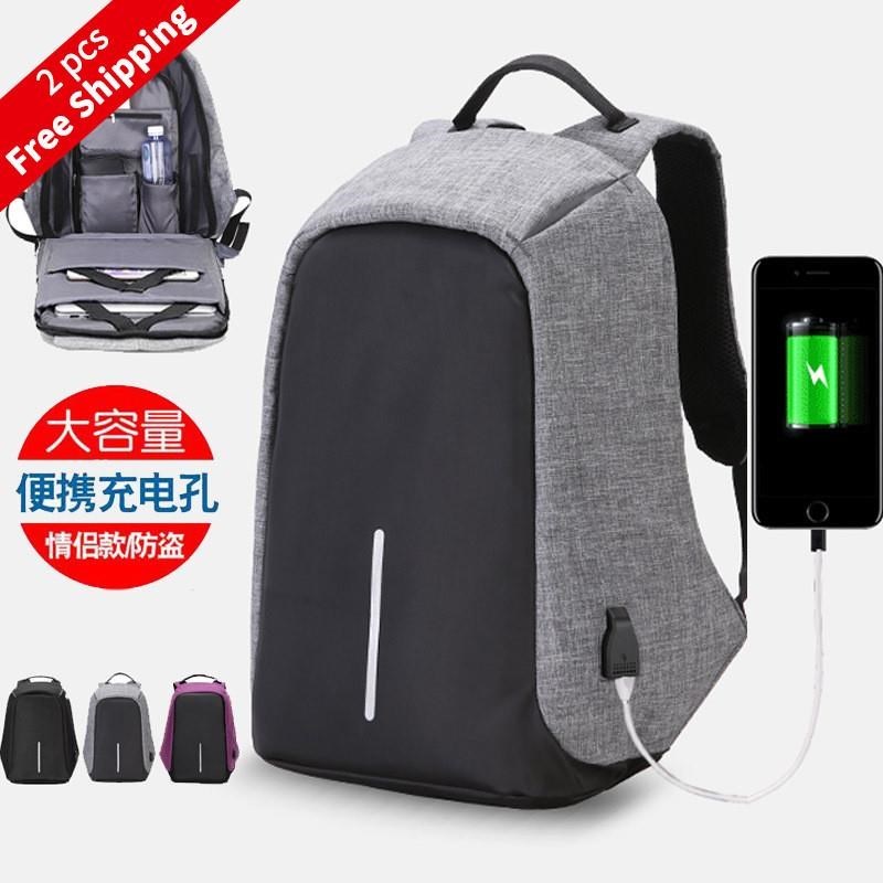 laptop bag men bags bagpack Anti theft USB Travel large man