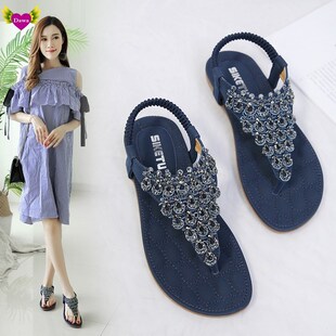 Women Comfort Shoes Flops Summer 2019 Flip Sandals 凉鞋 Flat