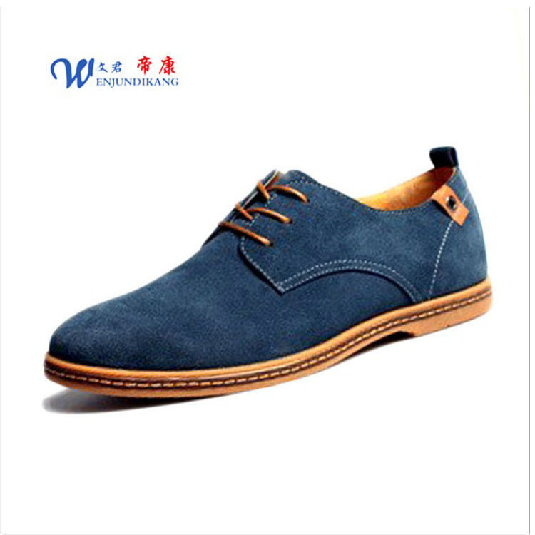 Men Summer leather Korean Casual big size shoes 2018大码男鞋