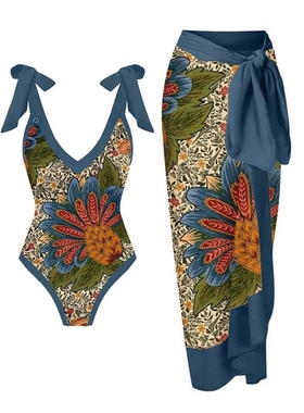 2-Piece Women Bikini Set Strappy Bandage Swimwear Suit