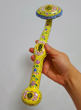 如意黄铜中式风家居客厅景泰蓝