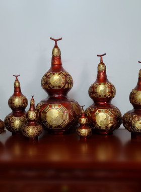 黄铜桌面居家中式风葫芦摆件
