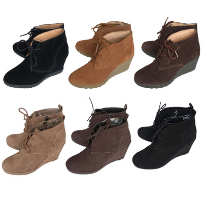 外贸原单坡跟大码中筒切尔西靴