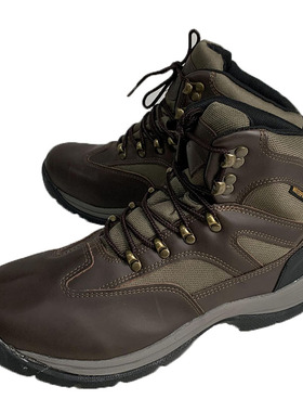 外贸原单真皮工装登山外贸大码4748男式冬季加绒保暖防水户外靴壳