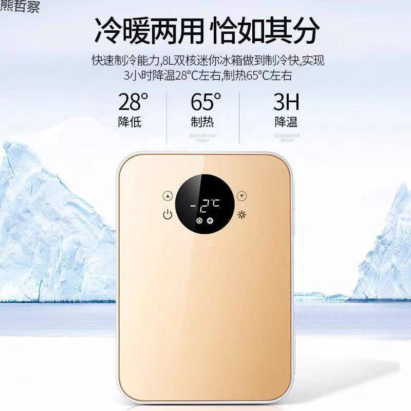 6L迷你小冰箱小型家用宿舍车家两用学生车载制冷藏单批发