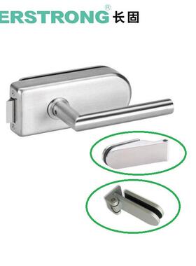 304不锈钢ST-G011A玻璃门通道中央锁套装 无框办公室执手锁