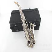 麦格维特乐器MSS 350S降B调弯管高音萨克斯风乐器表面麻银