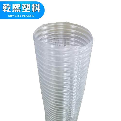 PVC缠绕200通风用管 耐磨透明排水通风波纹管 pvc软管