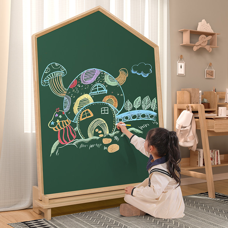 超大儿童画板家用双面磁性支架式白板涂鸦色可擦写字板挂式小黑板,玩具/童车/益智/积木/模型,画板,淘宝优惠券,粉丝福利购,淘宝优惠卷