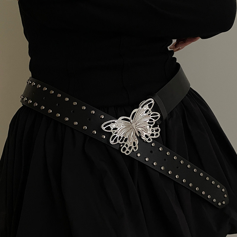 蝴蝶腰带女高级感韩版装饰牛仔裤百搭潮流皮带收腰显瘦年轻人装饰,服饰配件/皮带/帽子/围巾,腰带/皮带/腰链,淘宝优惠券,粉丝福利购,淘宝优惠卷