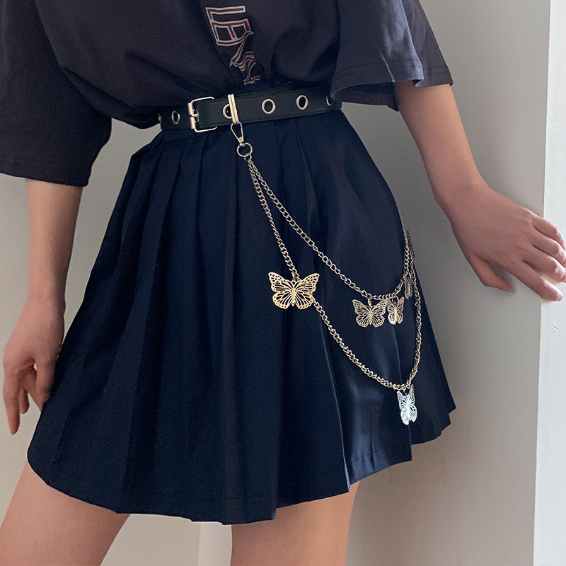 腰带 女装饰腰封jk腰链配裙子金属链条装饰皮带ins连衣裙收腰绑带