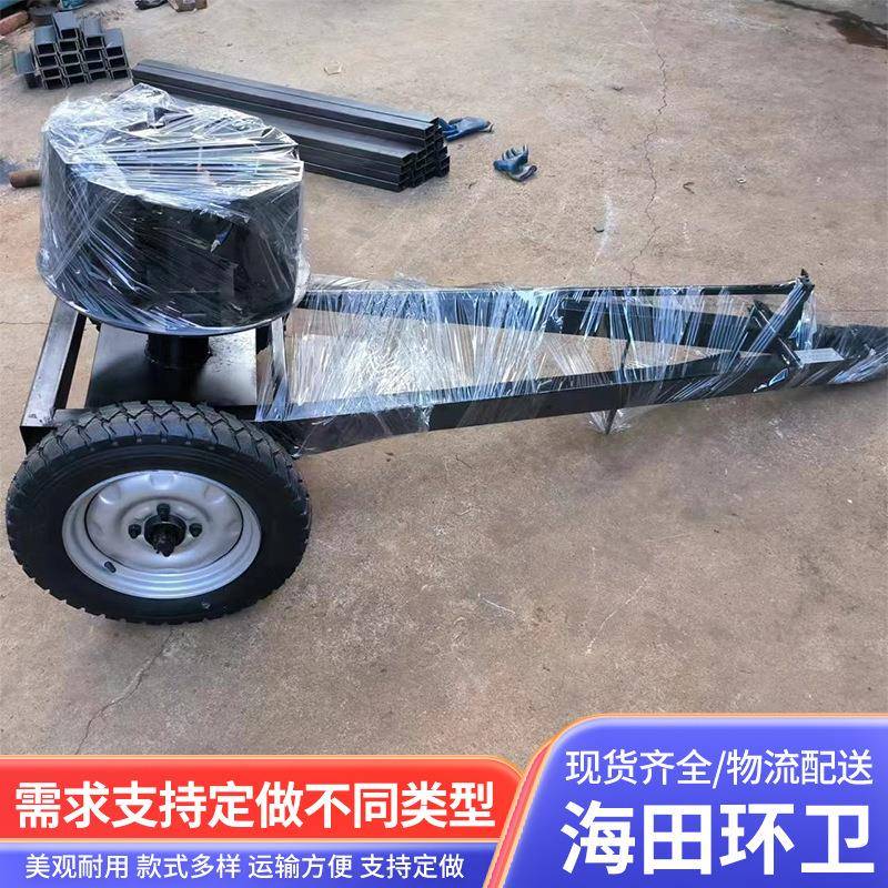 现货牵引式清扫路面机圆盘式可拆卸折叠风火轮城镇环卫工厂扫地车