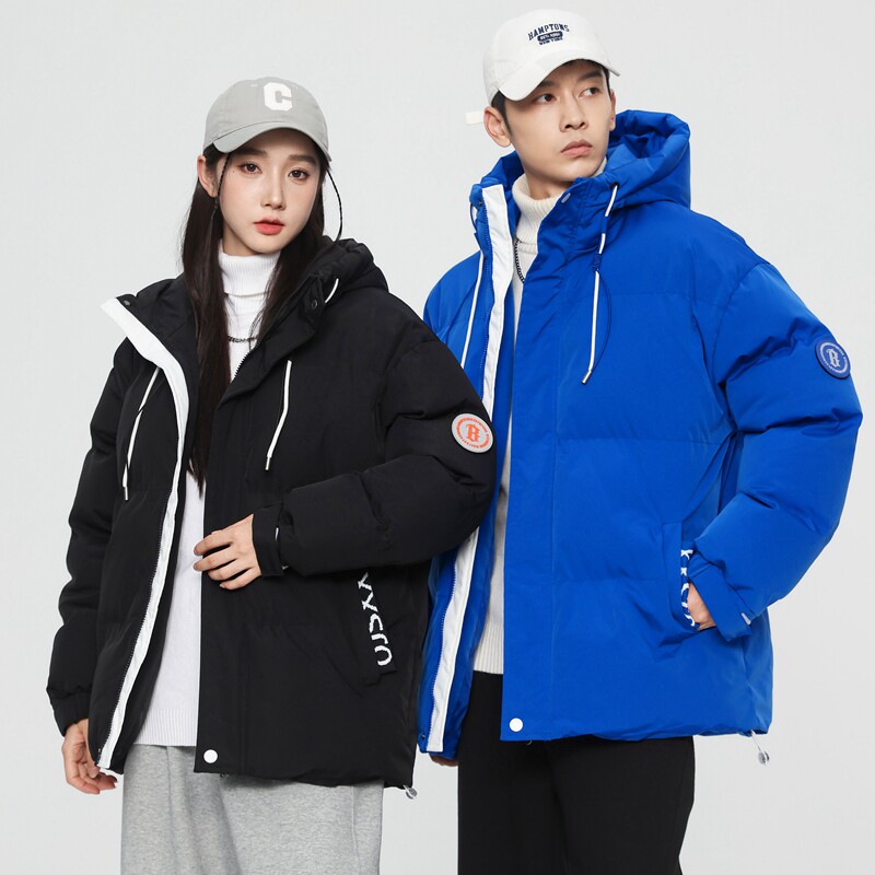 羽绒棉服男士2023新款潮流帅气短款棉衣工装青年学生加厚冬装外套