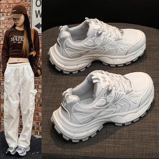 KX218老爹鞋女2025秋季新款厚底百搭轻便不累脚休闲鞋运动鞋女鞋