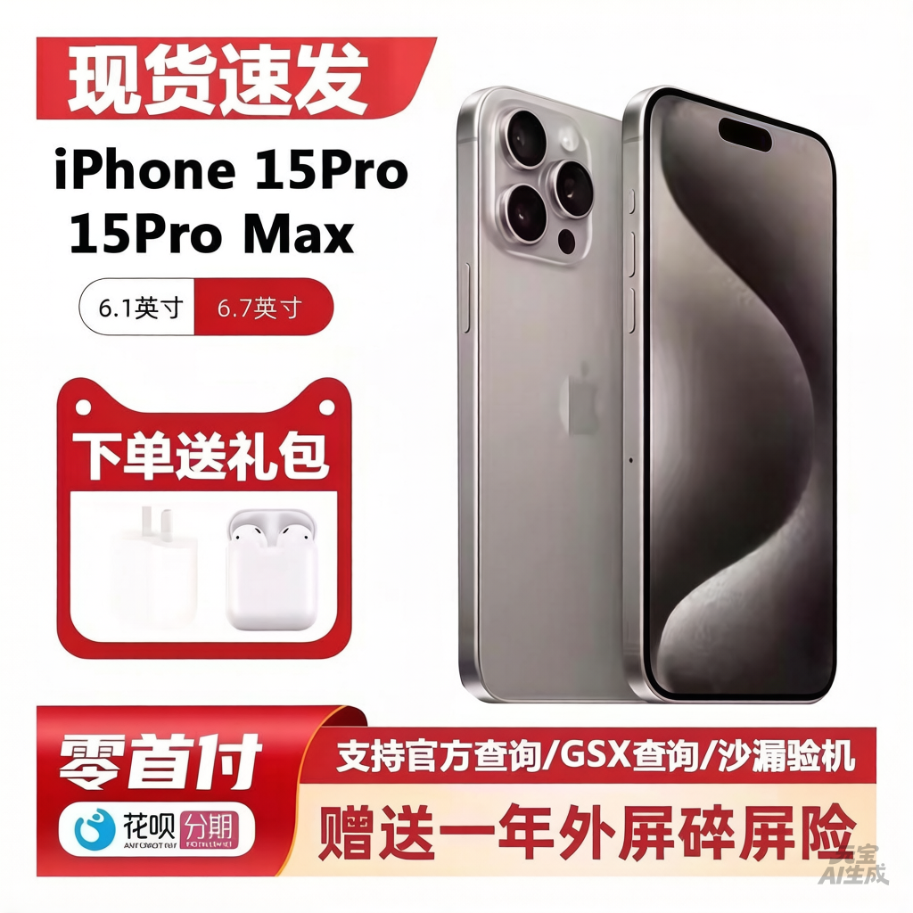 Apple/苹果 iPhone15ProMax国行全新未激活原封