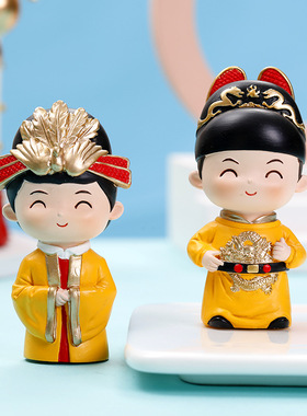 明朝小皇帝皇后手办模型中国风